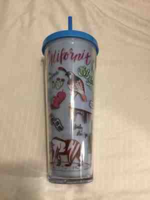New With Tag Starbucks California Blue Drink Cup With Straw 24oz - Sold on eBay Jan, 25th 2020 for $20.00