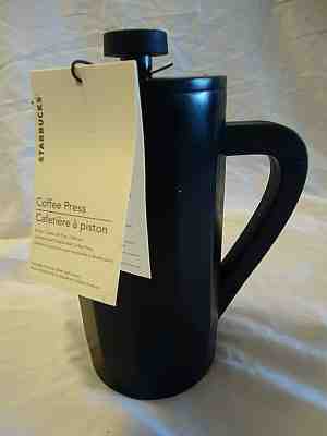STARBUCKS STAINLESS STEEL COFFEE PRESS SOFT TOUCH HANDLE MATTE BLACK 8 CUP TIMER - Sold on eBay Jan, 25th 2020 for $36.99