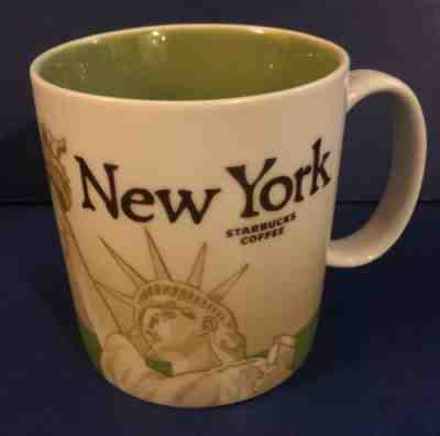 STARBUCKS NEW YORK MUG GLOBAL ICON CITY COLLECTOR SERIES STATUE OF LIBERTY. - Sold on eBay Jan, 25th 2020 for $20.00