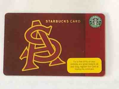 Starbucks Card 2010 ASU Arizona State University Sun Devils - NEW Rare MINT - Sold on eBay Jan, 27th 2020 for $29.99