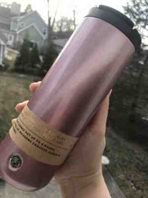 Starbucks Vacuum Rose Gold Glitter Stainless Steel Tumbler 16 Oz 2019. NWT! - Sold on eBay Jan, 27th 2020 for $55.00