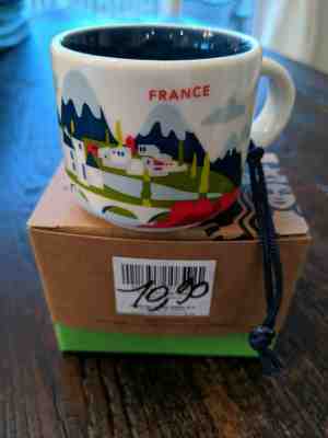 NEW STARBUCKS France Mug! You Are Here! Cappuccino Ornament Cup - Sold on eBay Jan, 27th 2020 for $27.99