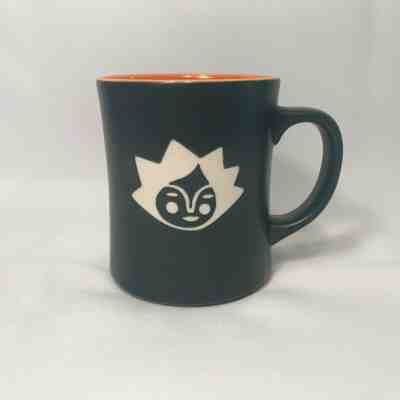 Starbucks 2011 Black Burnt Orange Mermaid Girl Etched Logo Mug Coffee Cup 14 oz  - Sold on eBay Jan, 27th 2020 for $23.99