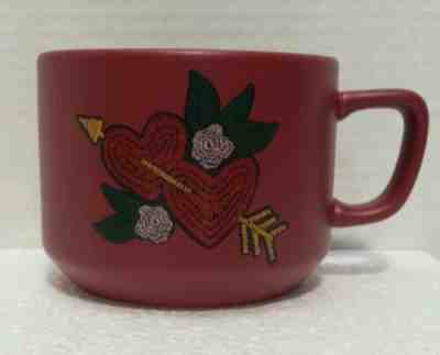 2018 Red 12 oz. Starbucks Valentines Coffee Cup w/ Hearts and Arrow NWOB - Sold on eBay Jan, 27th 2020 for $21.99