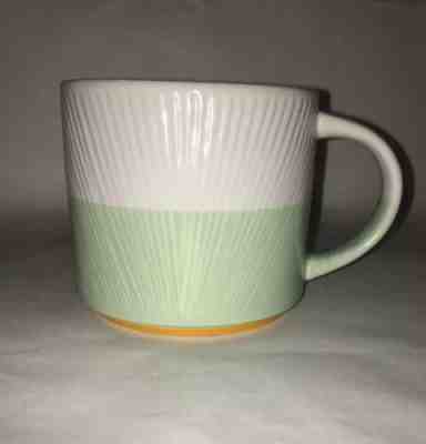 Starbucks 2014 Textured Mug Coffee Cup Green And White 14oz E11-23 - Sold on eBay Jan, 27th 2020 for $19.99