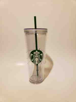 Starbucks Venti Clear Double Wall Acrylic Cold Cup Tumbler 24 oz - Sold on eBay Jan, 27th 2020 for $19.95