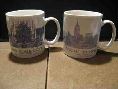 PAIR OF 2006 STARBUCKS NEW YORK CITY 18oz COFFEE MUGS - Sold on eBay Jan, 27th 2020 for $29.95