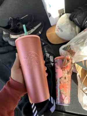 Rose Gold Starbucks 2020 Valentines Day Tumbler 24oz Stainless Steel LE - Sold on eBay Jan, 27th 2020 for $32.00