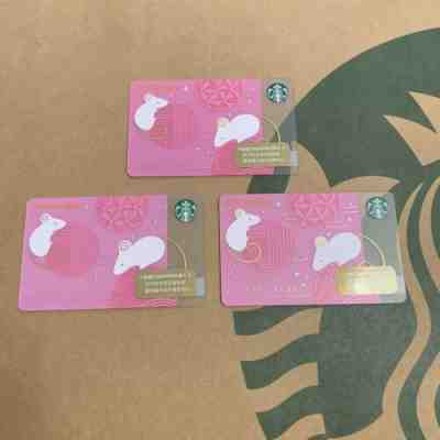 Starbucks 2020 China New Year Of Rat Pink Rat As Your Wish Card RMB100+200+500 - Sold on eBay Jan, 27th 2020 for $19.99