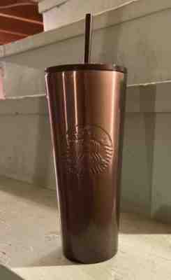 Starbucks Tumbler Stainless Steel Beautiful with Straw & Lid NEW - Sold on eBay Jan, 27th 2020 for $29.99