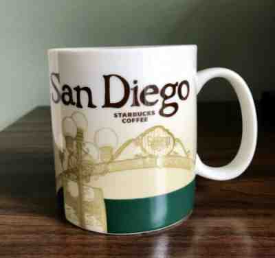 Original Starbucks SAN DIEGO Global Icon City Mug 16 oz Discontinued - Sold on eBay Jan, 27th 2020 for $15.00