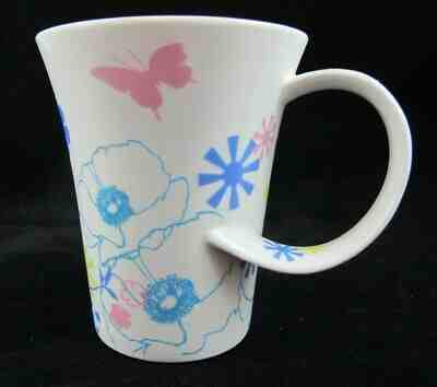 Starbucks Spring Floral Flower Butterfly Coffee Tea Mug Asymmetrical Handle 2006 - Sold on eBay Jan, 27th 2020 for $24.99