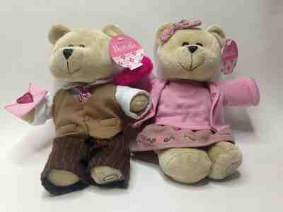 Starbucks Bearista Bears Valentine 2007 59th & 58th Edition Couple Love Plush   - Sold on eBay Jan, 27th 2020 for $37.49
