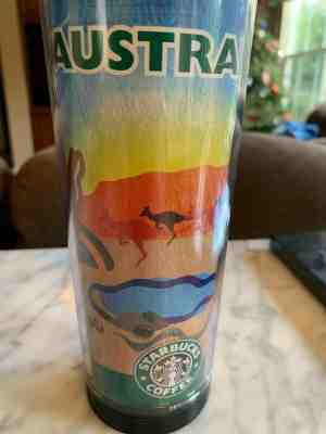 Starbucks Australia Global Travel Tumbler Mug 12 oz 2005 Collectors CHARITY - Sold on eBay Jan, 27th 2020 for $19.00