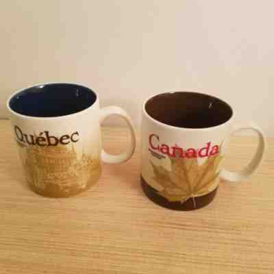 2 Starbucks Quebec AND Canada Global Icon Mugs Original Chateau Frontenac Maple - Sold on eBay Jan, 26th 2020 for $42.95