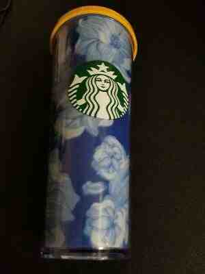 Starbucks 2019 Blue Flower Cold Cup Tumbler  24 oz.  NWT! - Sold on eBay Jan, 26th 2020 for $15.99
