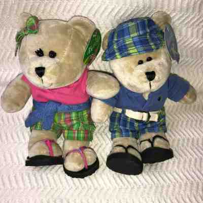 Starbucks Bearista Plush Bear Lot 2007 Summer Preppy Plaid Boy Girl Set NEW Tags - Sold on eBay Jan, 28th 2020 for $29.99
