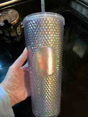 Starbucks Winter 2018 Limited Edition Studded Tumbler Cup - Iridescent Prismatic - Sold on eBay Jan, 28th 2020 for $125.00