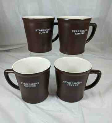 STARBUCKS 2008 Abbey Mug- Brown W/ White Interior-16 oz.-Set of 4-FAST FREE SHIP - Sold on eBay Jan, 28th 2020 for $36.10