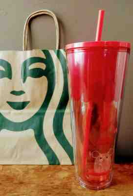2020 STARBUCKS YEAR OF THE RAT TUMBLER 24oz NEW YEAR  RED NEW - Sold on eBay Jan, 28th 2020 for $30.99
