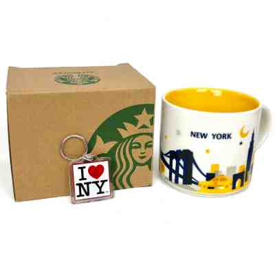 NYC Starbucks Mug New York City 14 Oz NY Mugs You Are Here Collection YAH (USA) - Sold on eBay Jan, 28th 2020 for $16.99
