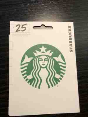 Starbucks $25 Gift Card - Sold on eBay Jan, 28th 2020 for $15.00