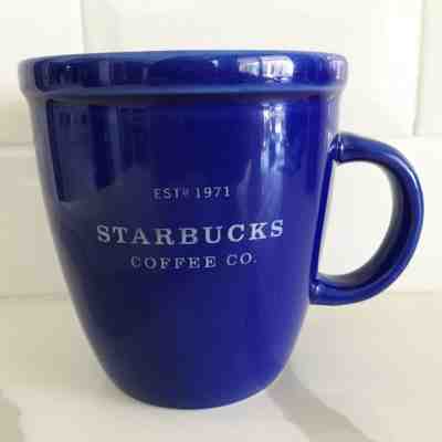 2001 Cobalt Blue Starbucks Coffee Co Est 1971 Abbey Barista Mug 16 oz - Sold on eBay Jan, 28th 2020 for $15.00