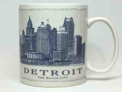 Detroit Starbucks 2008 City Mug Coffee Cup - 18oz Ceramic - Sold on eBay Jan, 28th 2020 for $20.88