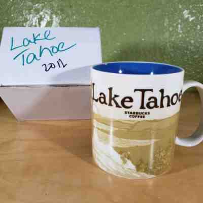 [NIB & NWT] Starbucks Coffee Mug LAKE TAHOE Global Icon City Collector Series - Sold on eBay Jan, 28th 2020 for $44.95