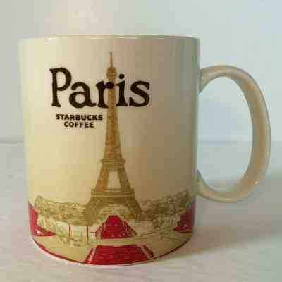Starbucks Global Icon Collection Paris Eiffel Tower 16 oz Coffee Mug 2012 - Sold on eBay Jan, 28th 2020 for $34.99