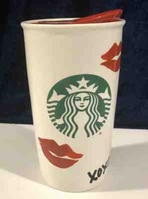 Starbucks XOXO Red LIPS HUGS KISS 2015 Dot Collection Valentine’s Travel Tumbler - Sold on eBay Jan, 28th 2020 for $18.00