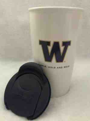 Starbucks 12 Oz 2014 Univeristy Of Washington Ceramic Travel Mug, Double Walled - Sold on eBay Jan, 27th 2020 for $15.00