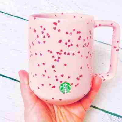 Starbucks 2020 Valentines Mug 14 Oz Pink With Hearts - Sold on eBay Jan, 27th 2020 for $27.50