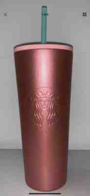 Rose Gold Starbucks 2020 Valentines Day Tumbler 24oz Stainless Steel Holiday - Sold on eBay Jan, 27th 2020 for $25.00