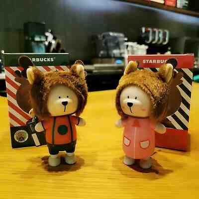 Starbucks ELK Protect Project Keychain 2PCS China 2019 New Protecting Nature - Sold on eBay Jan, 27th 2020 for $39.99