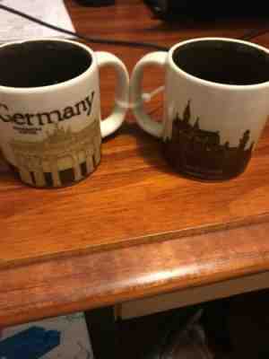 Starbucks 2 Coffee Demitasse Cups Germany and Heidelberg 3fl oz - Sold on eBay Jan, 27th 2020 for $25.90