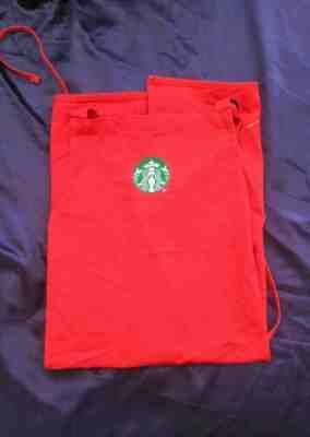 Starbucks Coffee Barista Red Apron Holiday Seasonal Authentic Worn Gently Used - Sold on eBay Jan, 26th 2020 for $15.00