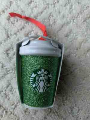 NEW Starbucks Holiday 2019 Green Glitter Cup Ornament  - Exclusive  - Sold on eBay Jan, 26th 2020 for $19.85
