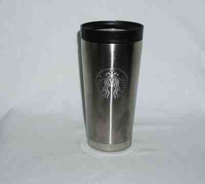 STARBUCKS 2010 STAINLESS STEEL travel coffee mug NWT 16 oz. - Sold on eBay Jan, 26th 2020 for $24.90