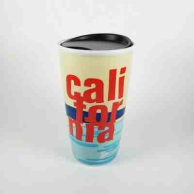 2017 Starbucks California Beach 12 oz. Ceramic Tumbler Rare NWT Plastic Lid - Sold on eBay Jan, 26th 2020 for $25.99
