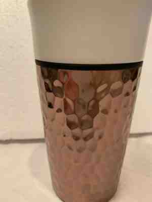 Starbucks 2016 Ceramic Copper Hammered Design Travel Tumbler Cup 12oz No Lid - Sold on eBay Jan, 29th 2020 for $17.00