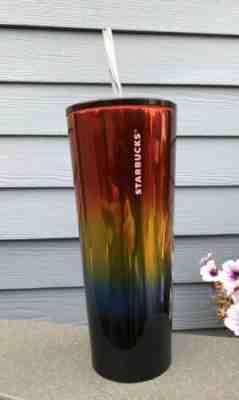 Starbucks Stainless Steel Pride Rainbow Cold Cup Tumbler Venti 24oz Summer 2019 - Sold on eBay Jan, 29th 2020 for $37.50