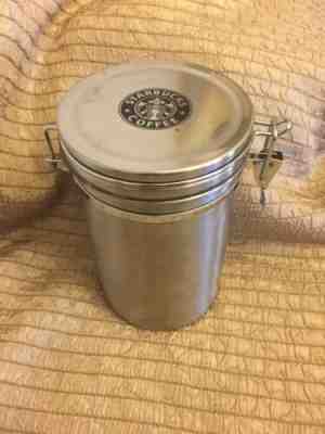 Starbucks Coffee Stainless Steel Storage Canister Old Logo - Sold on eBay Jan, 29th 2020 for $29.99