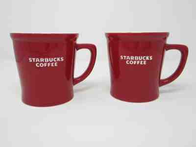 Lot of 2 Starbucks Red & White Coffee Mugs Large 16 oz New Bone China 2009 - Sold on eBay Jan, 29th 2020 for $28.99