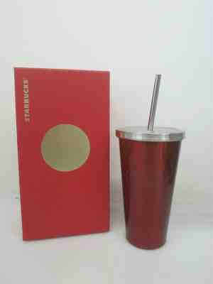 Starbucks Holiday Red Stainless Steel Insulated Travel Tumbler NIB - Sold on eBay Jan, 29th 2020 for $20.50