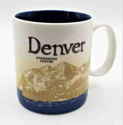 Starbucks Coffee 2009 Collectors Series Mug Denver Mountains City Skyscape 16 oz - Sold on eBay Jan, 29th 2020 for $23.74