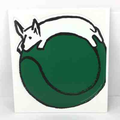STARBUCKS Coffee White Fox Store Display Sign 2015 Black Green White - Sold on eBay Jan, 29th 2020 for $37.99