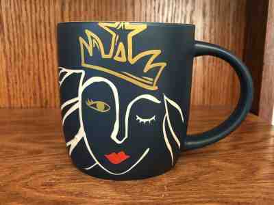 Starbucks Matte Blue Winking MERMAID/Siren Queen Etched 14oz Coffee Cup Mug 2016 - Sold on eBay Jan, 29th 2020 for $17.99
