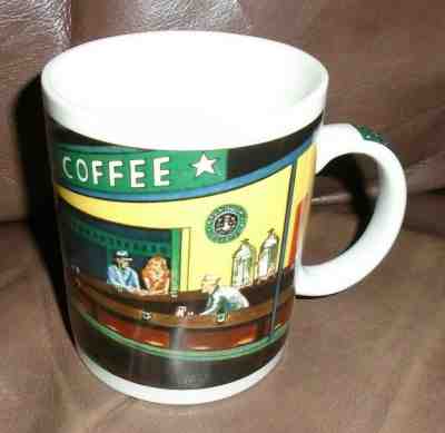 Starbucks Coffee by Chaleur Nighthawks Diner Coffee Mug D. Burrows, MINT EUC - Sold on eBay Jan, 29th 2020 for $20.00