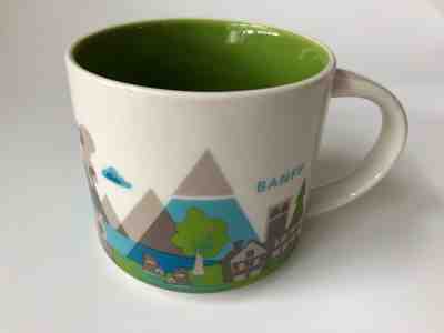 Starbucks MUG YAH You Are Here Banff 2013 white green  - Sold on eBay Jan, 29th 2020 for $26.00